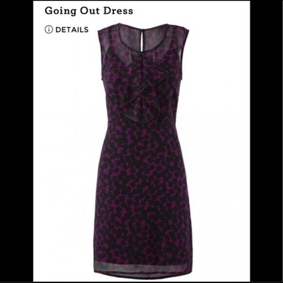 cabi Going Out Sugar Plum Geo Dress - Picture 3 of 8
